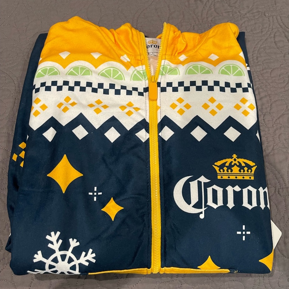 Corona Adult Onesie.
Size Large. Never worn.